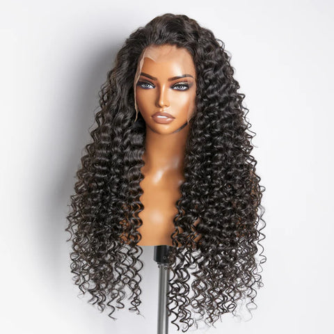 200% Density 13x4 Full Frontal Lace Wig Deep Wave 200% Density 13x4 Full Frontal Lace Wig Deep Wave
