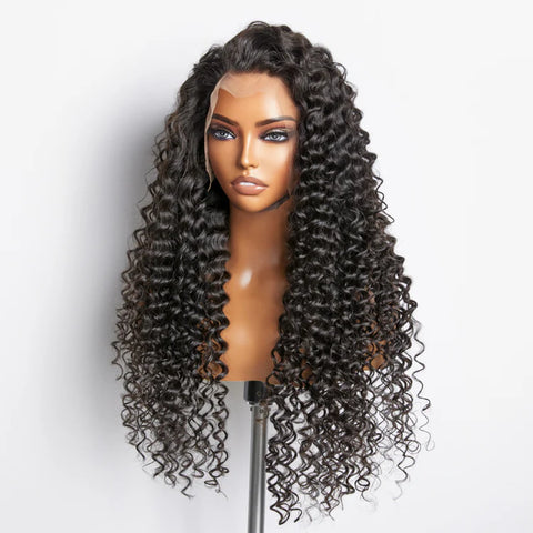 200% Density 13x4 Full Frontal Lace Wig Deep Wave 200% Density 13x4 Full Frontal Lace Wig Deep Wave