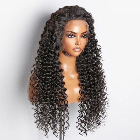 200% Density 13x4 Full Frontal Lace Wig Deep Wave 200% Density 13x4 Full Frontal Lace Wig Deep Wave