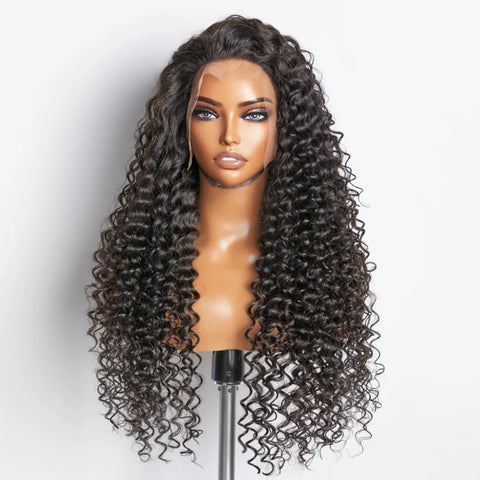 200% Density 13x4 Full Frontal Lace Wig Deep Wave 200% Density 13x4 Full Frontal Lace Wig Deep Wave