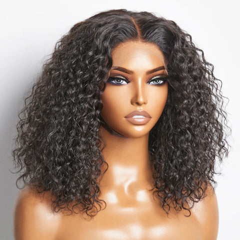 5x5 Glueless Lace Closure Bob Wig 150% Density Water Wave 5x5 Glueless Lace Closure Bob Wig 150% Density Water Wave
