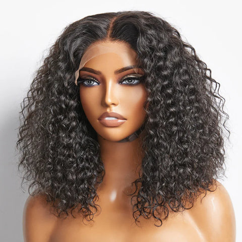 5x5 Glueless Lace Closure Bob Wig 150% Density Water Wave 5x5 Glueless Lace Closure Bob Wig 150% Density Water Wave