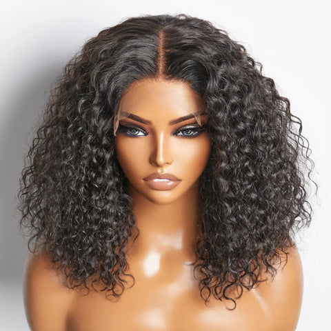5x5 Glueless Lace Closure Bob Wig 150% Density Water Wave 5x5 Glueless Lace Closure Bob Wig 150% Density Water Wave
