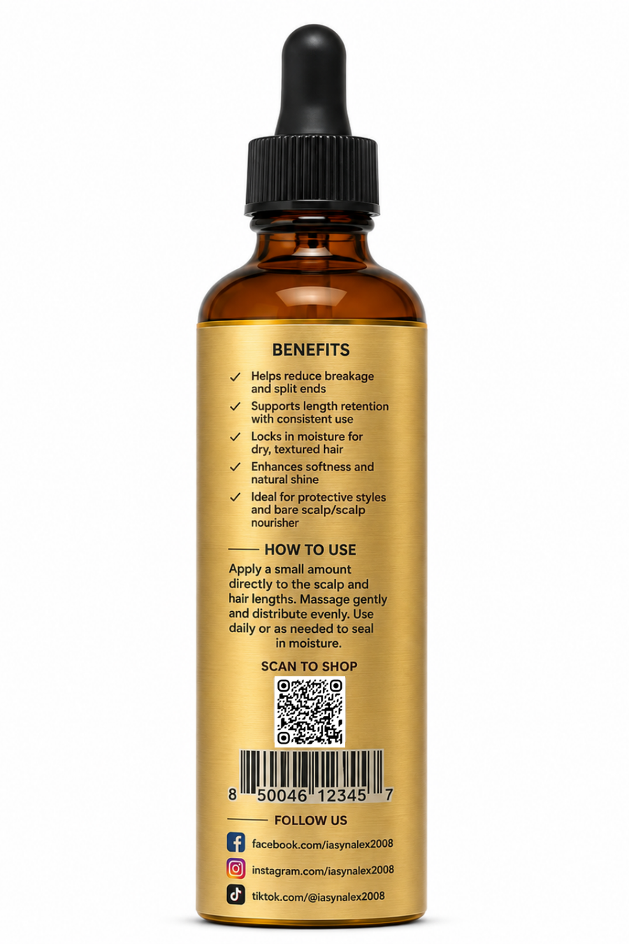 Chébé Hair Oil | Made with Natural Herbal Ingredients | 4 oz