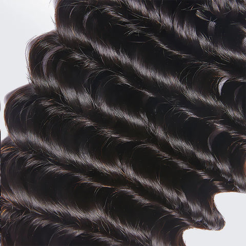 10-30 Inch Deep Wavy Virgin Brazilian Hair #1B Natural Black 10-30 Inch Deep Wavy Virgin Brazilian Hair #1B Natural Black