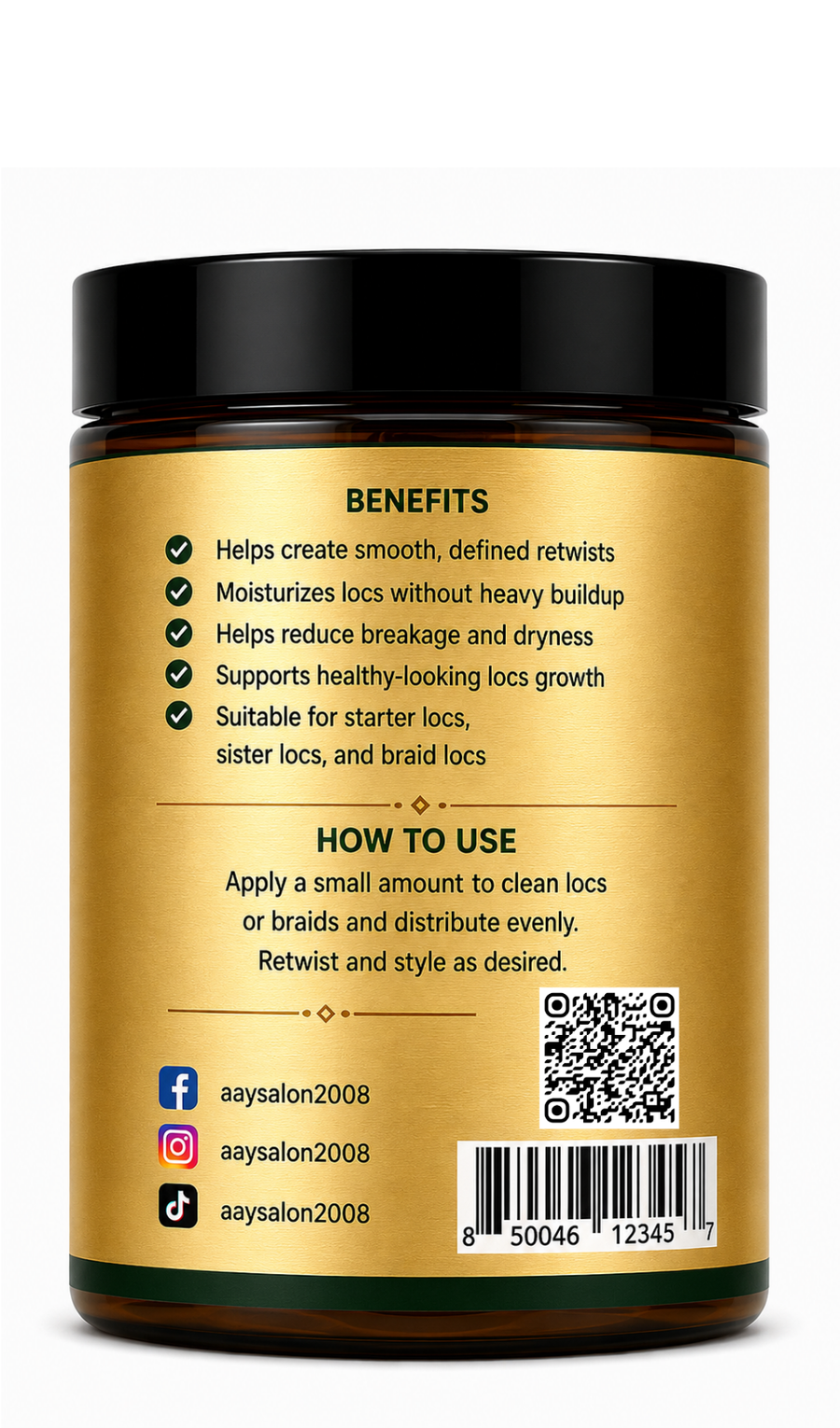 Dreadlock Pomade | Made with Natural Herbal Ingredients | 8 oz