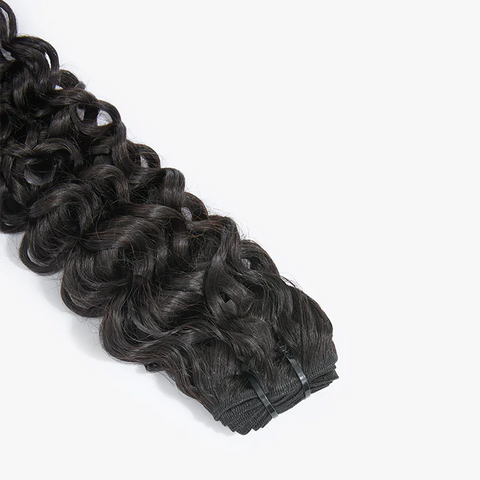 18-26 Inches Raw Vietnam Hair Bundles Burmese Curly #1B Natural Black