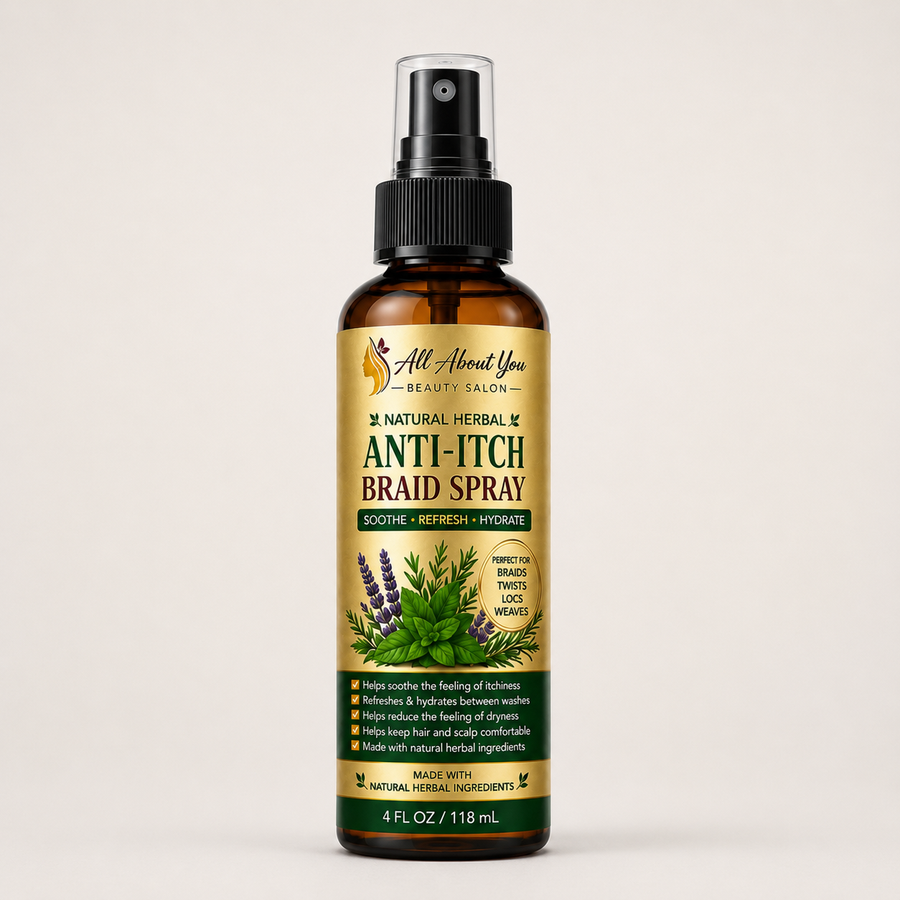 Anti-Itch Braid Spray | Made with Natural Herbal Ingredients | 4 oz