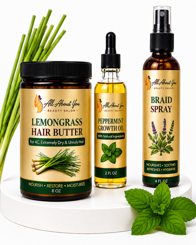 Organic Braid Essentials Bundle for 4C/Rough, Unruly Hair