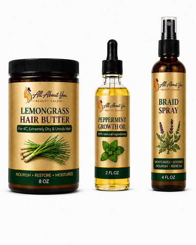 Organic Braid Essentials Bundle for 4C/Rough, Unruly Hair