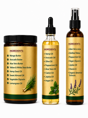 Organic Braid Essentials Bundle for 4C/Rough, Unruly Hair