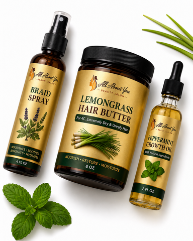 Organic Braid Essentials Bundle for 4C/Rough, Unruly Hair
