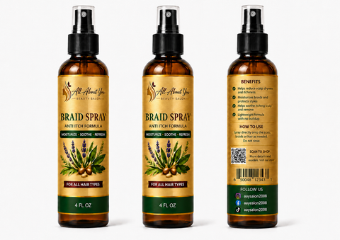 Organic Braid Spray for Hydrated, Healthy Protective Styles