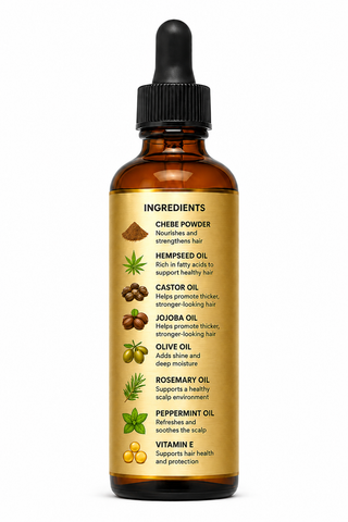 Organic Chébé Oil for Moisture Retention & Stronger-Looking Hair