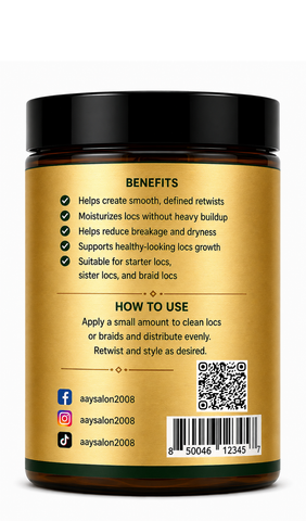 Organic Dreadlock Pomade for Smooth Retwists & Healthy Locs