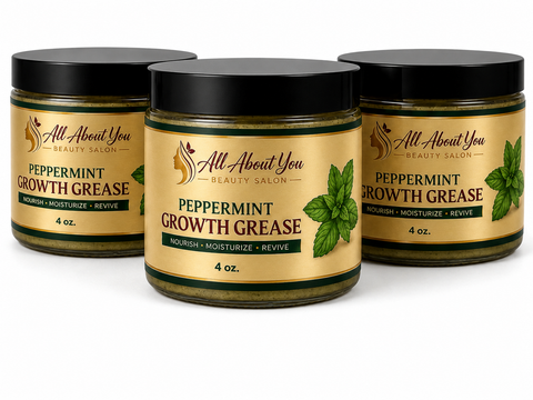 Organic Peppermint Growth Grease for Scalp Moisture & Stronger Hair