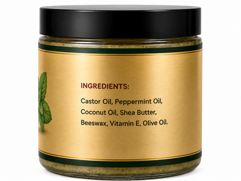 Organic Peppermint Growth Grease for Scalp Moisture & Stronger Hair