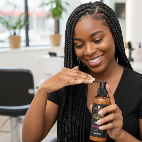 Organic Hair Gloss 4 oz – Shine, Bounce & Frizz Control with Lemon, Coconut & Argan Oils