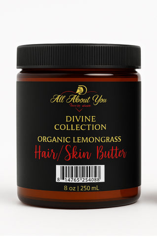 Organic Lemongrass Hair/Skin Butter 8 Oz