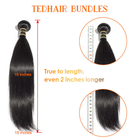 10-30 Inch Kinky Straight Virgin Brazilian Hair #1B Natural Black