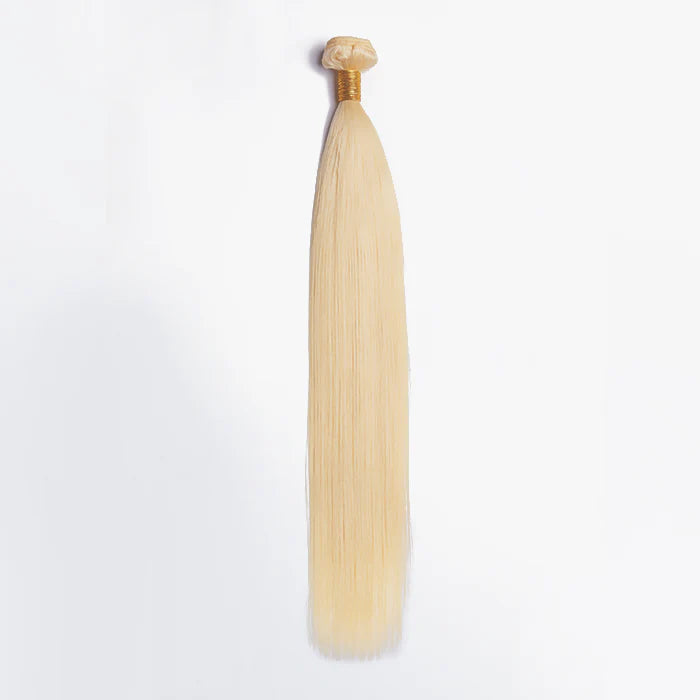 12-30 Inch #613 Lightest Blonde Straight Colored Remy Hair