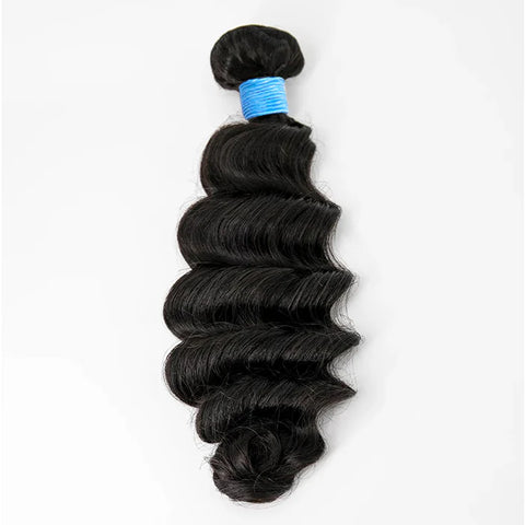 14-26 Inch Ocean Wavy Virgin Brazilian Hair #1B Natural Black