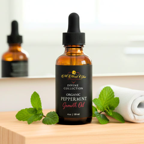 Organic Peppermint Hair Growth & Hair Loss Treatment Oil – 4 oz
