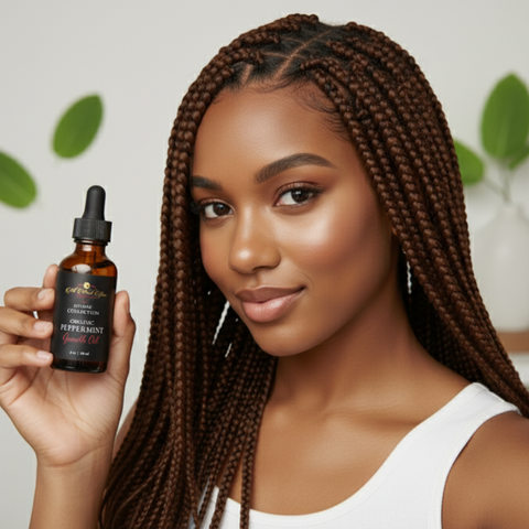 Organic Peppermint Hair Growth & Hair Loss Treatment Oil – 4 oz