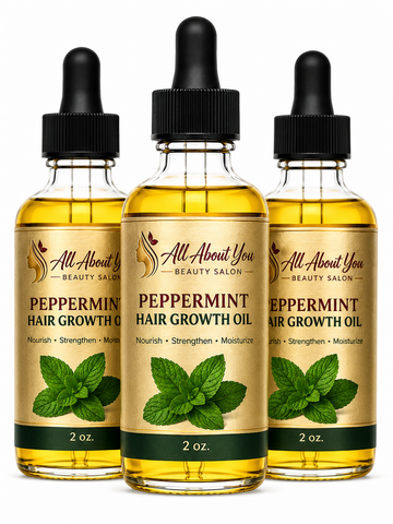 Organic Peppermint Hair Growth Oil for Stronger, Healthier-Looking Hair