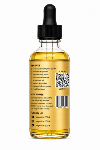 Organic Peppermint Hair Growth Oil for Stronger, Healthier-Looking Hair