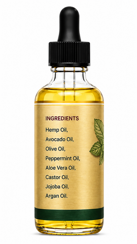 Organic Peppermint Hair Growth Oil for Stronger, Healthier-Looking Hair