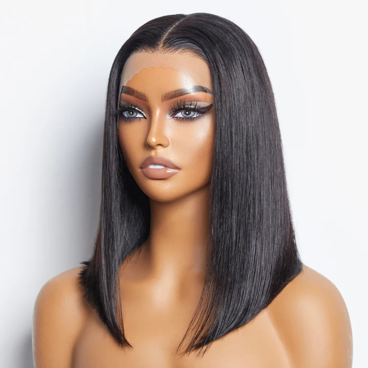 Pre-Plucked 13x4 Lace Front Straight Bob Wig 150% Density