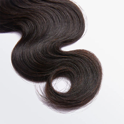 10-30 Inch 12A Premium Raw Indian Hair Body Wavy #1B Natural Black｜One Bundle