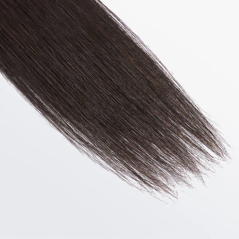 10-30 Inch 12A Premium Raw Indian Hair Straight #1B Natural Black ｜One Bundle