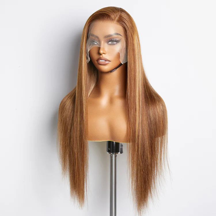 18-24 Inch Pre-Plucked 13"x4" Lace Front Straight Wig Free Part 150% Density-100% Human Hair