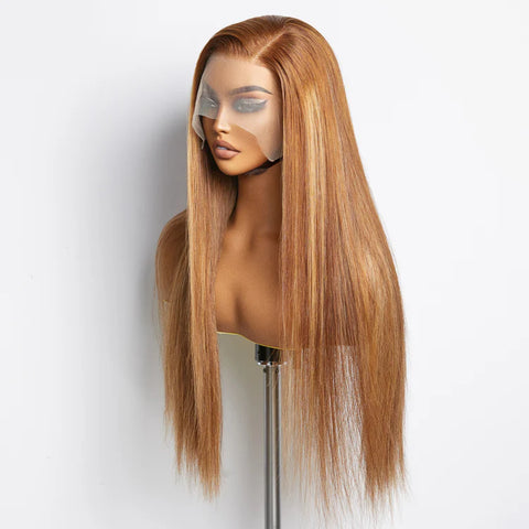 18-24 Inch Pre-Plucked 13"x4" Lace Front Straight Wig Free Part 150% Density-100% Human Hair