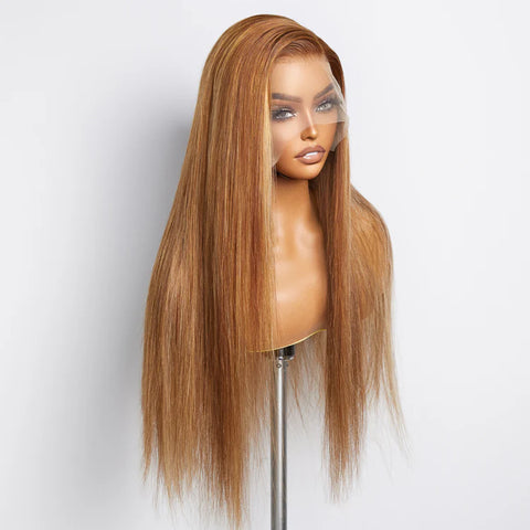 18-24 Inch Pre-Plucked 13"x4" Lace Front Straight Wig Free Part 150% Density-100% Human Hair