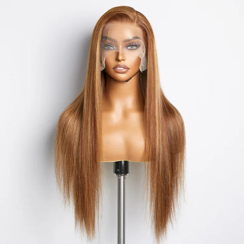 18-24 Inch Pre-Plucked 13"x4" Lace Front Straight Wig Free Part 150% Density-100% Human Hair